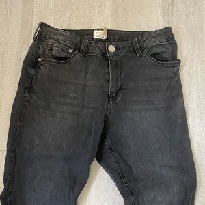 Black Skinny Ripped Jeans